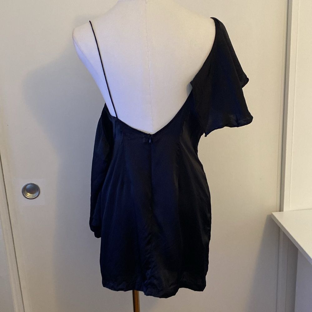 Revolve MLM Label Black Clyde Mini Dress Size Medium - Picture 8 of 14